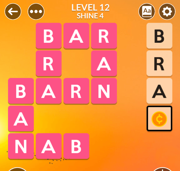 Wordscapes level 12