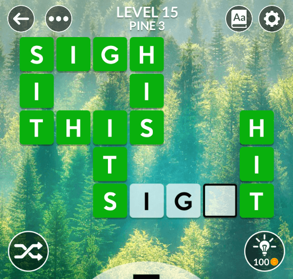 Wordscapes level 15