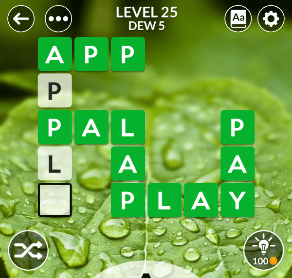 Wordscapes level 25