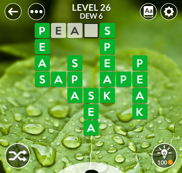 Wordscapes level 26