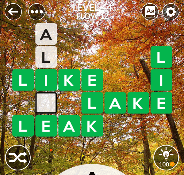 Wordscapes level 44