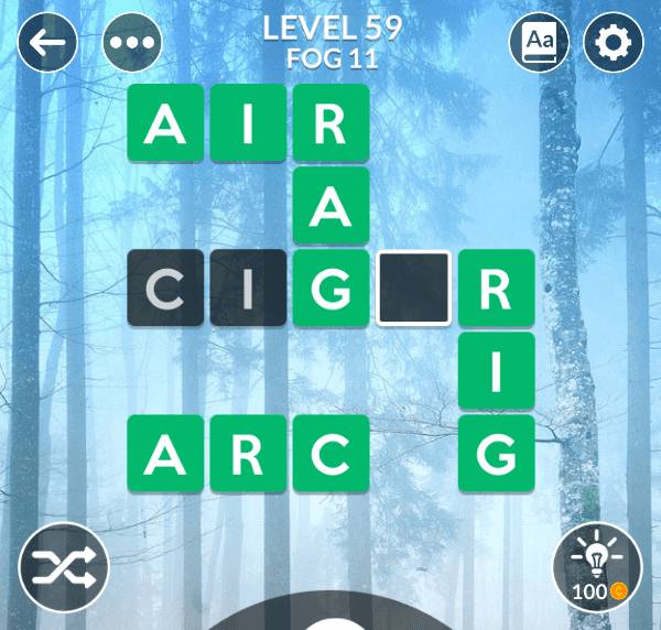 Wordscapes level 59