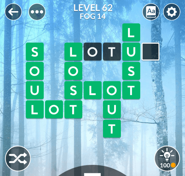 Wordscapes level 62
