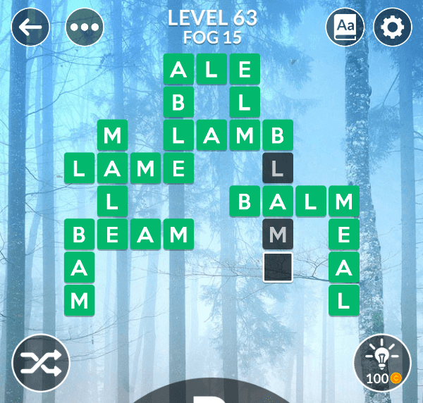 Wordscapes level 63