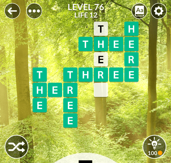 Wordscapes level 76