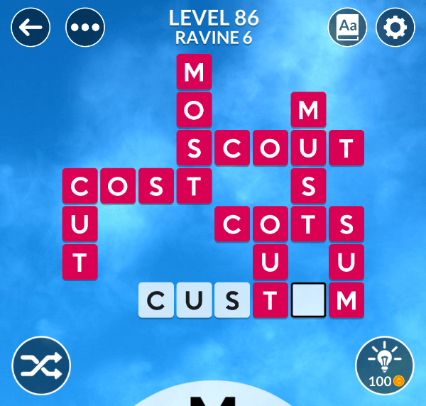 Wordscapes level 86