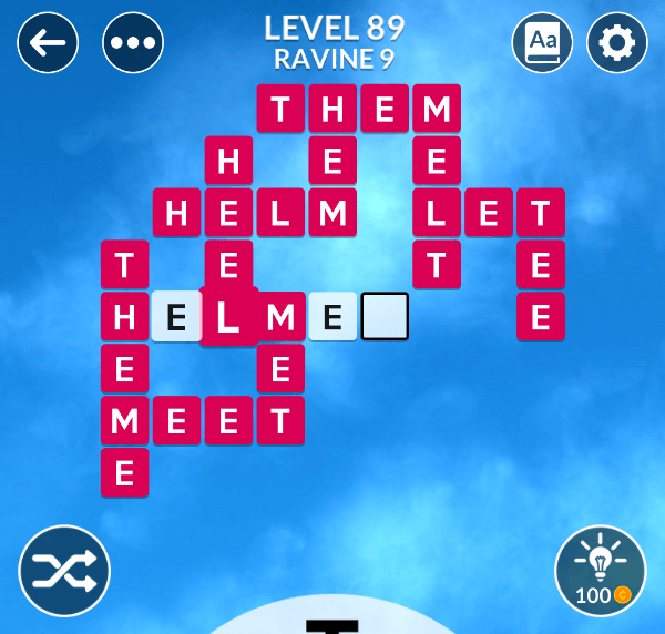 Wordscapes level 89