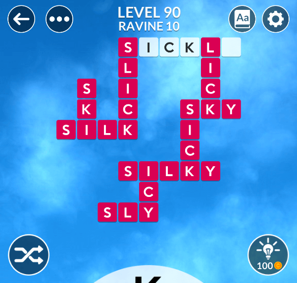 Wordscapes level 90