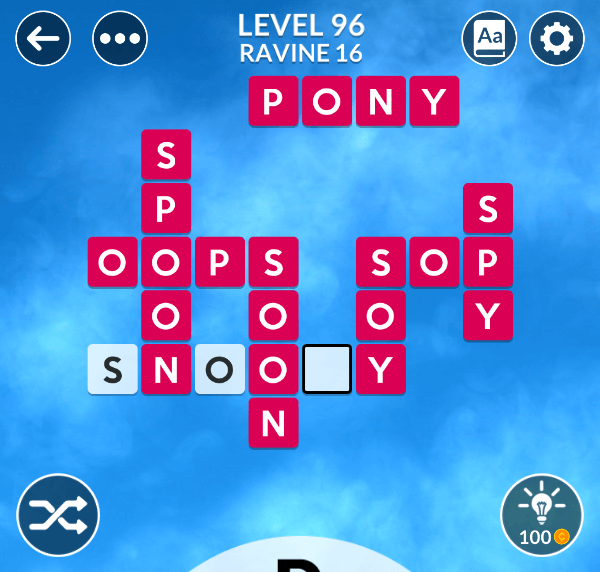 Wordscapes level 96
