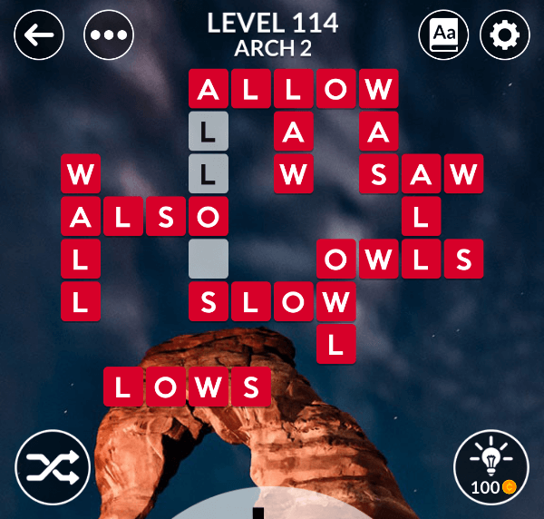 Wordscapes level 114