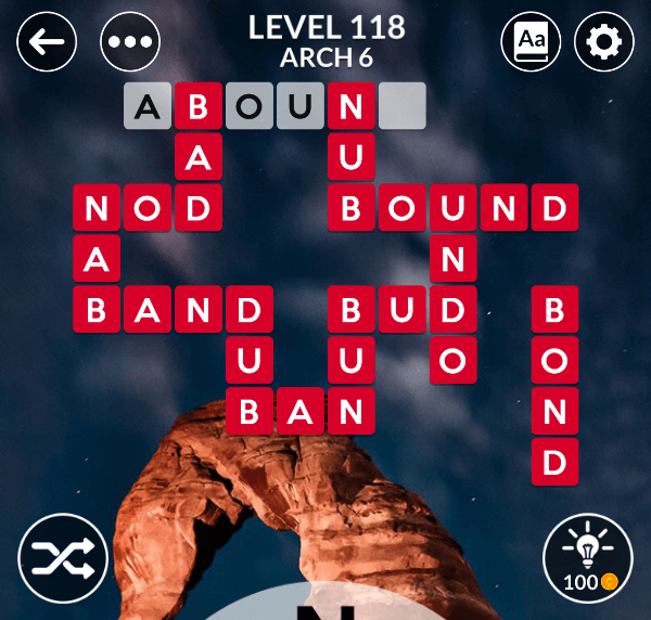 Wordscapes level 118