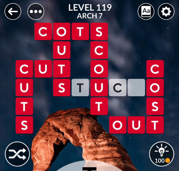 Wordscapes level 119