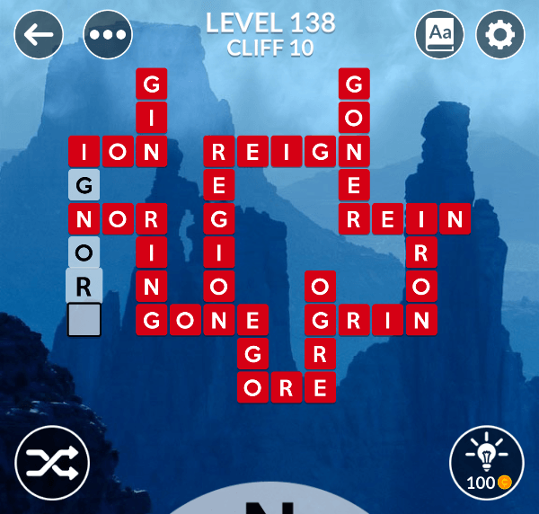 Wordscapes level 138