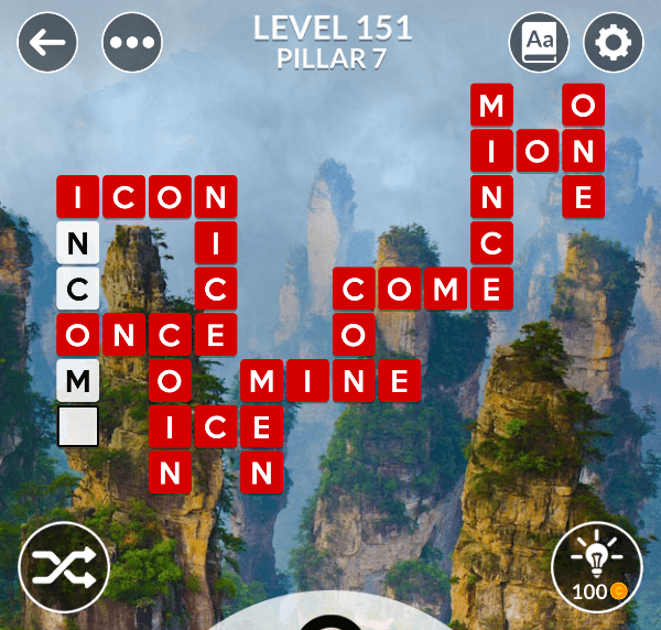 Wordscapes level 151