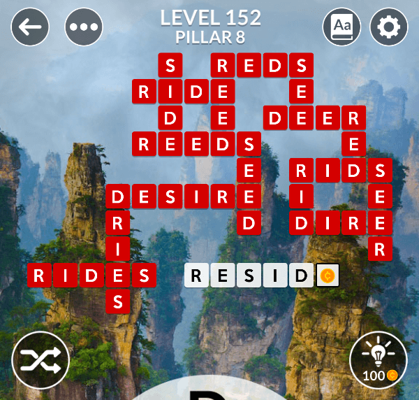 Wordscapes level 152
