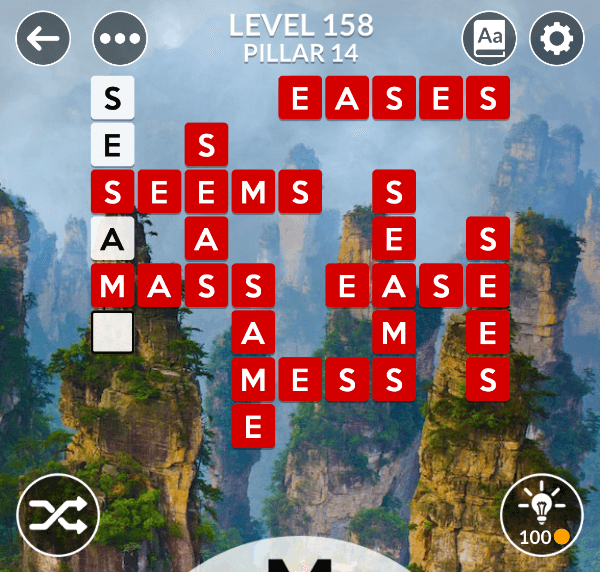Wordscapes level 158