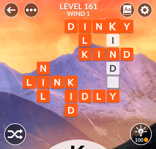 Wordscapes level 161