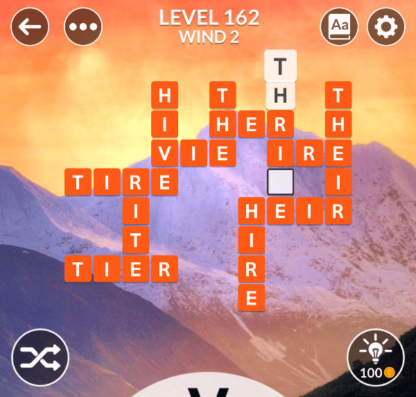 Wordscapes level 162