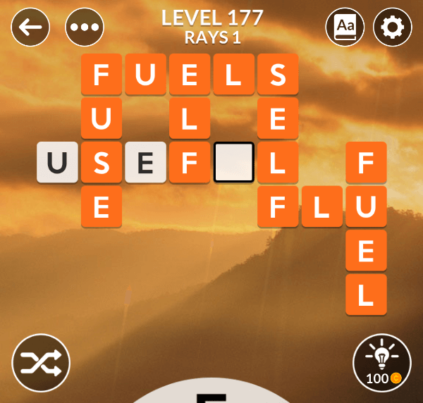 Wordscapes level 177
