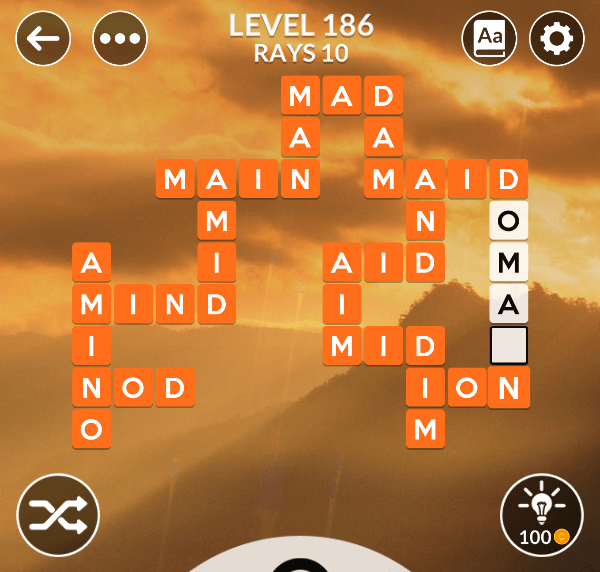 Wordscapes level 186