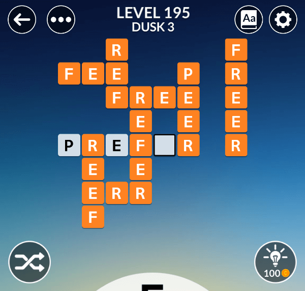 Wordscapes level 195