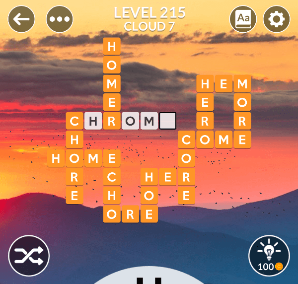 Wordscapes level 215