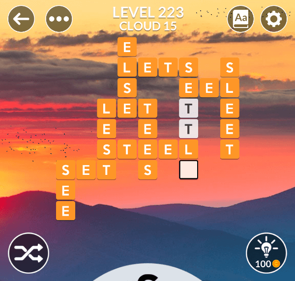 Wordscapes level 223