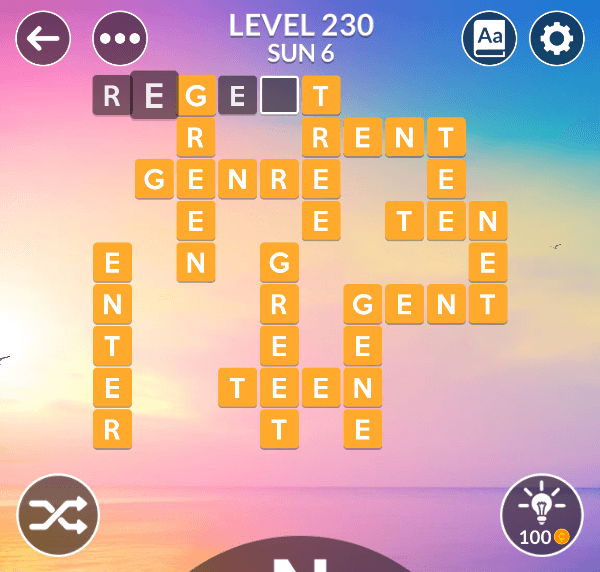 Wordscapes level 230