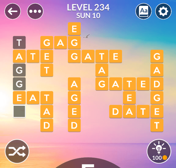 Wordscapes level 234