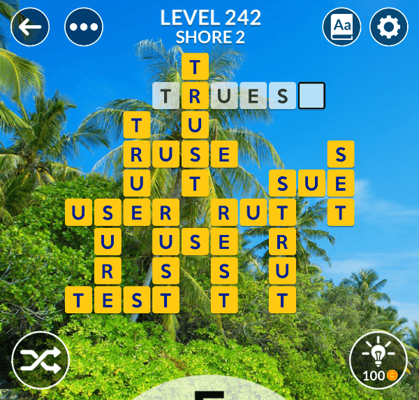 Wordscapes level 242