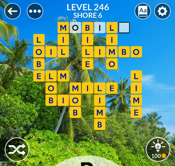 Wordscapes level 246