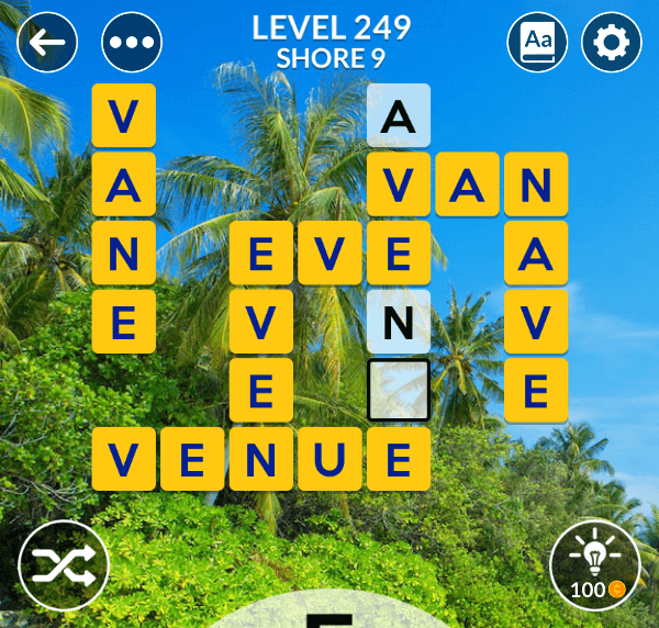 Wordscapes level 249