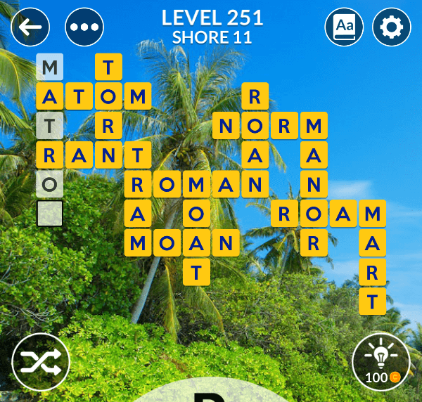 Wordscapes level 251