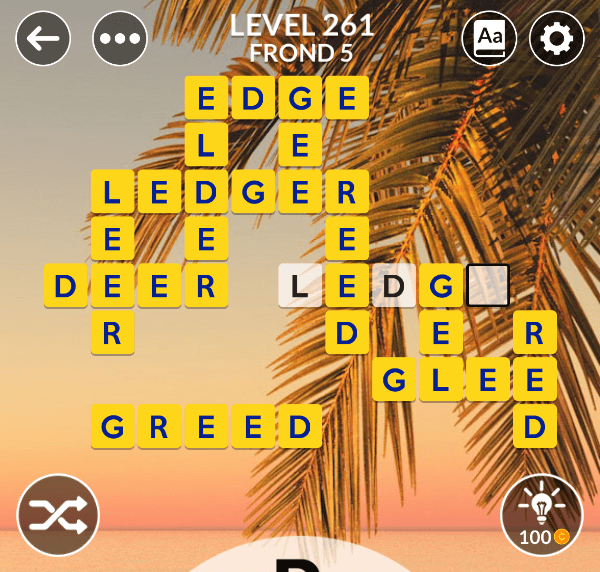 Wordscapes level 261