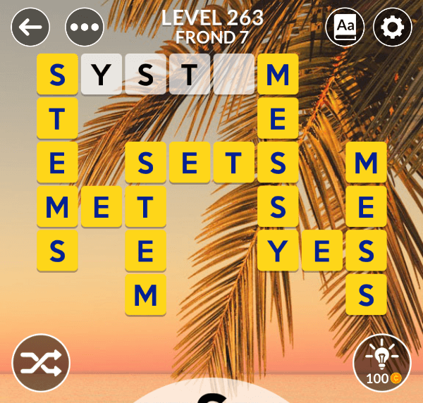 Wordscapes level 263