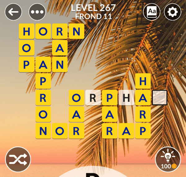 Wordscapes level 267