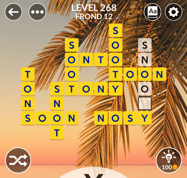 Wordscapes Level 268 Answers My Word Games