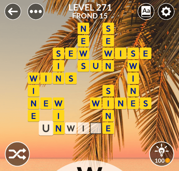 Wordscapes level 271