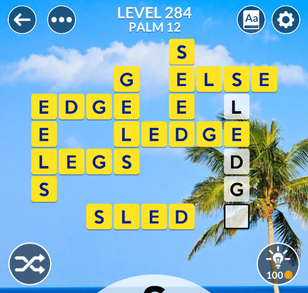 Wordscapes level 284