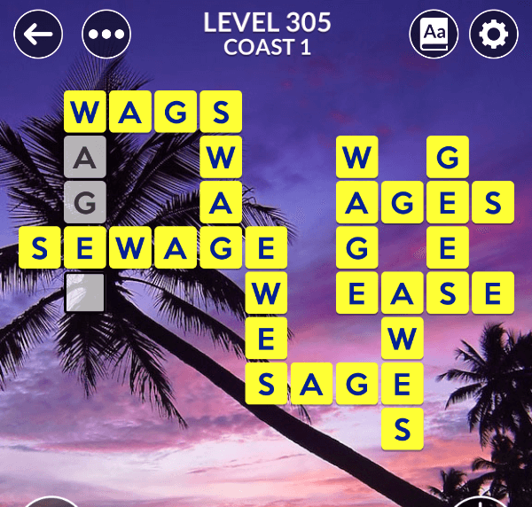 Wordscapes level 305