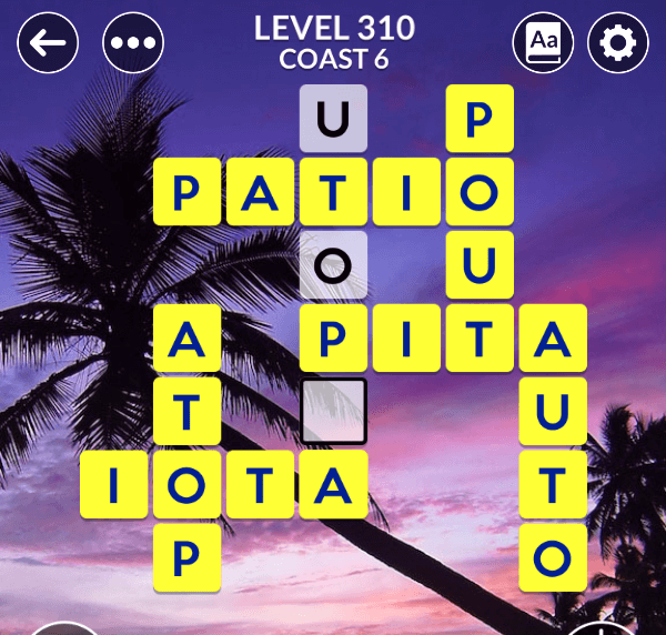 Wordscapes level 310