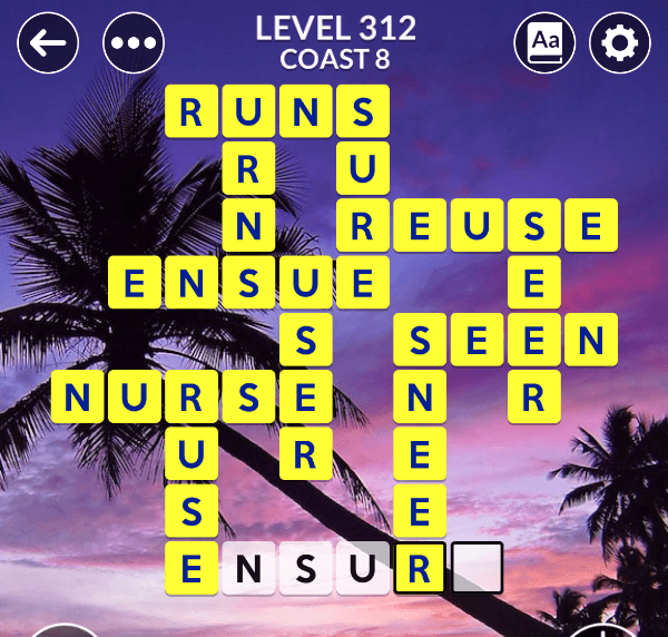 Wordscapes level 312