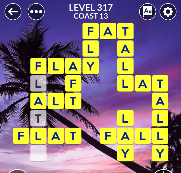 Wordscapes level 317
