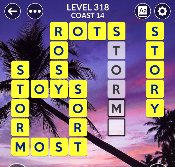 Wordscapes level 318