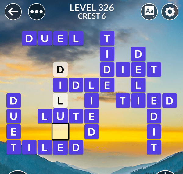 Wordscapes level 326