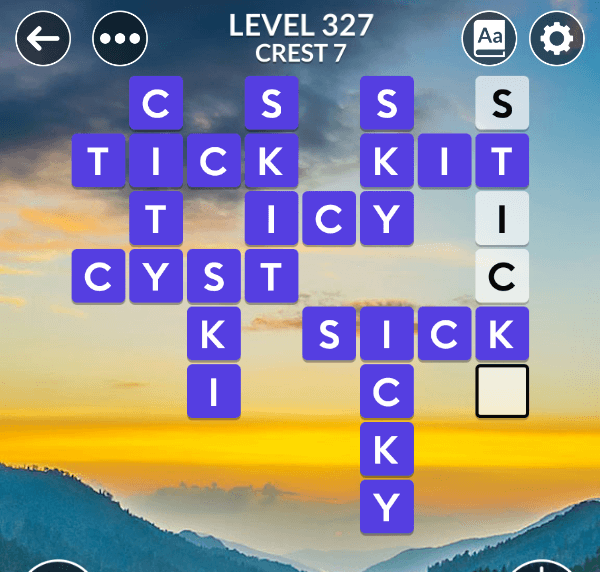 Wordscapes level 327