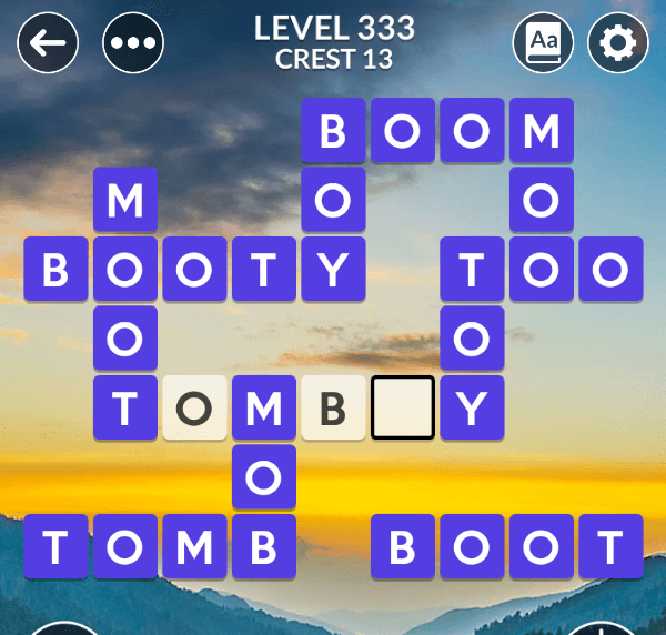 Wordscapes level 333