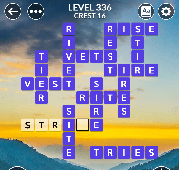 Wordscapes level 336