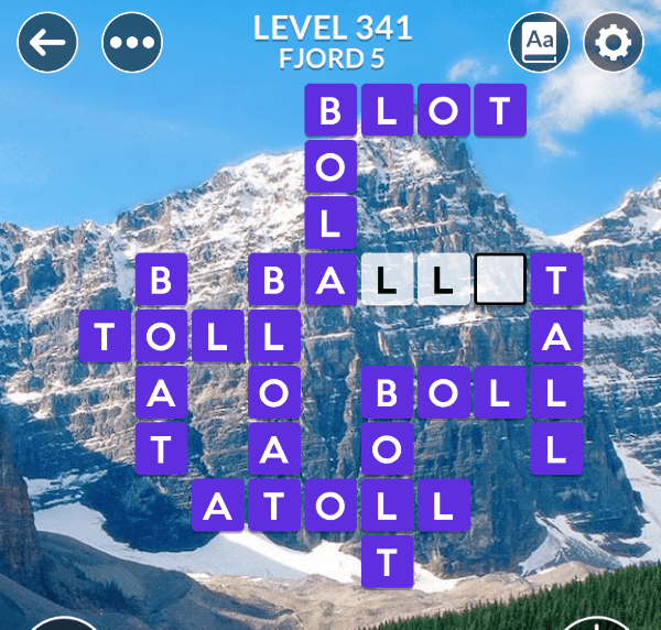 Wordscapes level 341
