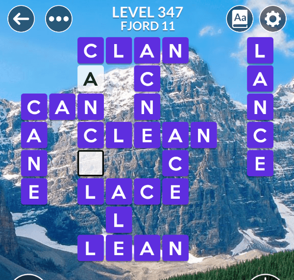 Wordscapes level 347